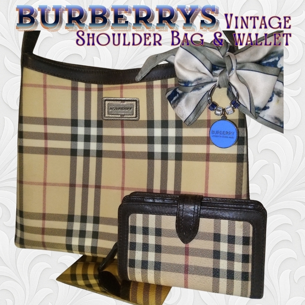 Burberrys Nova Messenger Bag & Zipper Nova Check Wallet Set